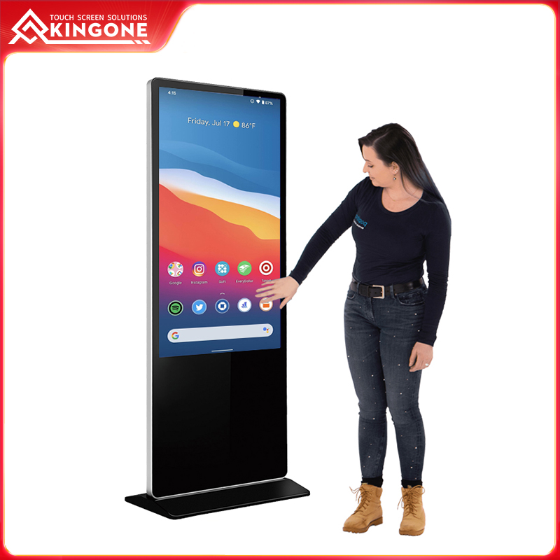 Commercial LCD touch screen signage display