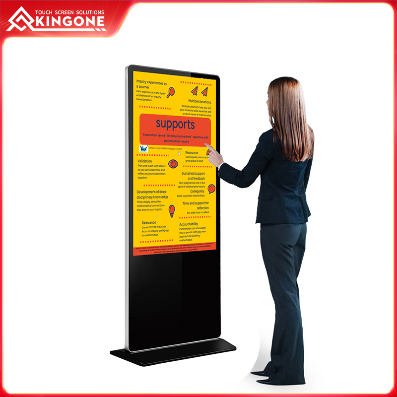 Floor stand lcd touch monitor digital signage display 