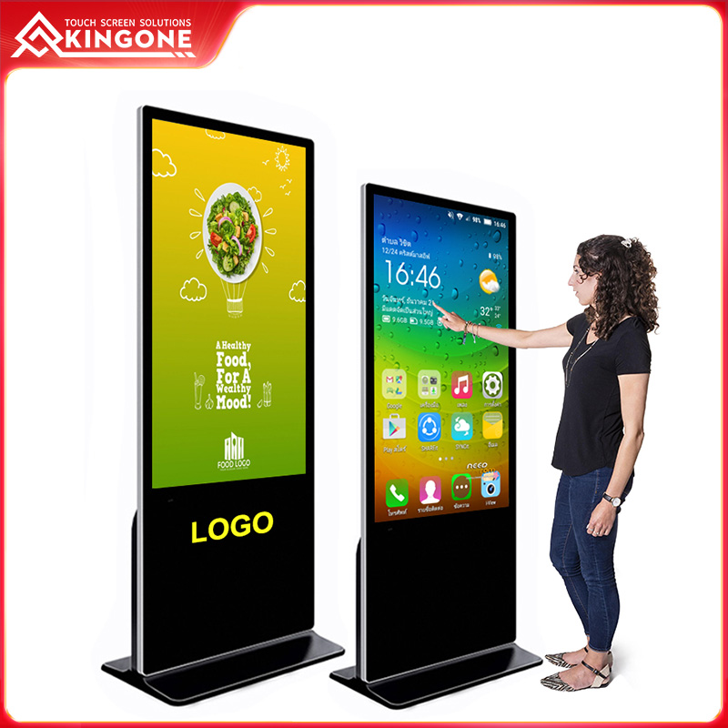 Advertising TV Android 55 inch floor stand touch screen