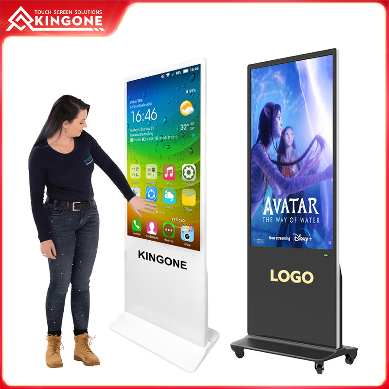 Digital signage indoor interactive stand screen supplier