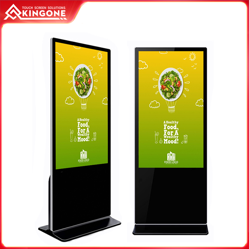 Freestanding indoor LCD screen digital signage and displays