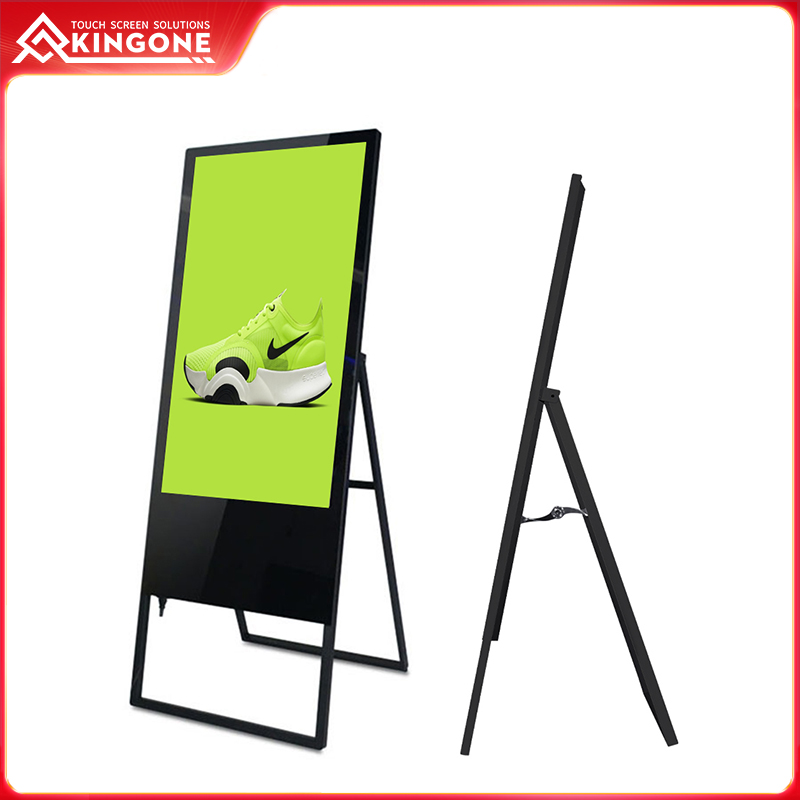 Freestanding advertising display digital signage kiosk