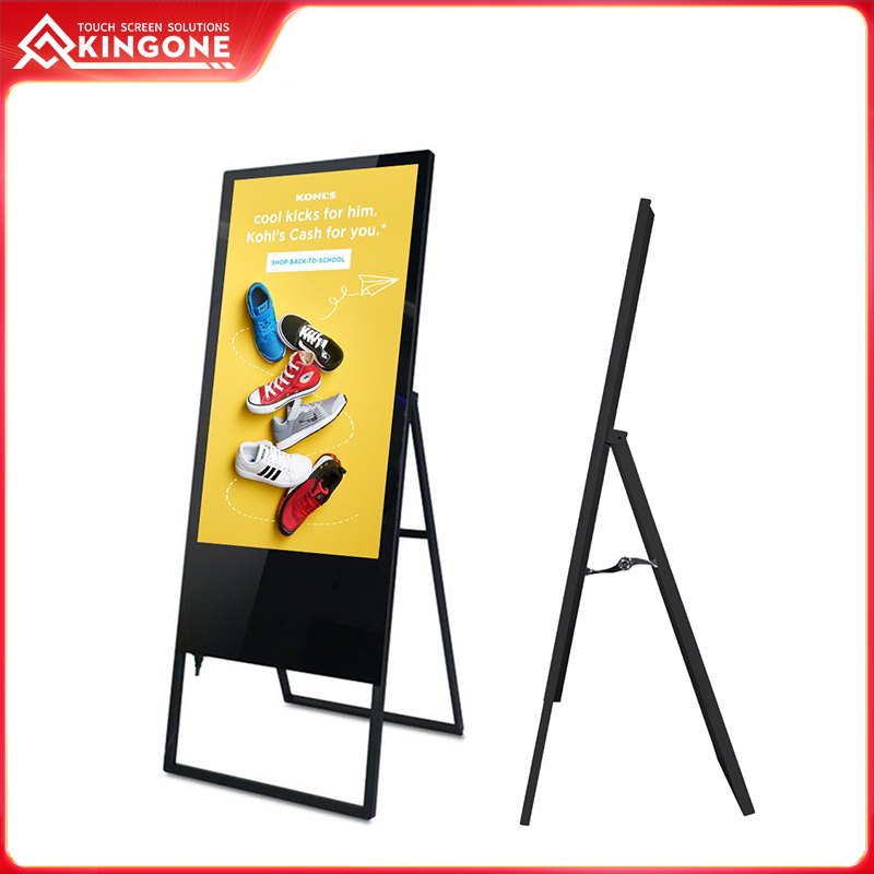 Indoor floor standing advertising monitor wayfinding kiosk