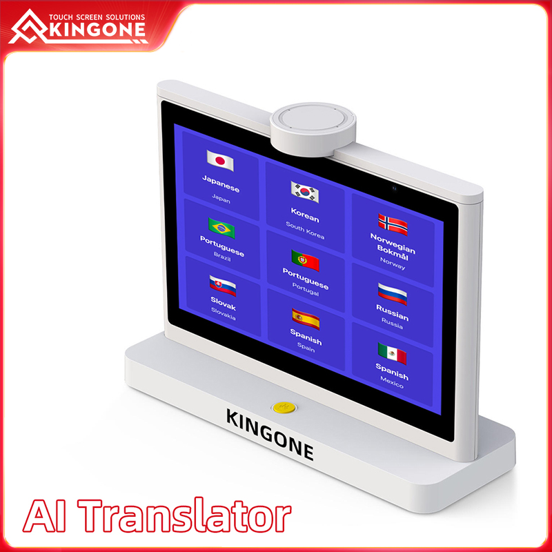 Dual Screen Translator Desktop Real Time Ai Translation Device 