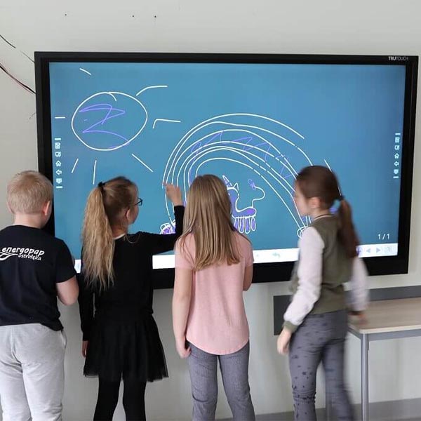Interactive whiteboard for classroom, go