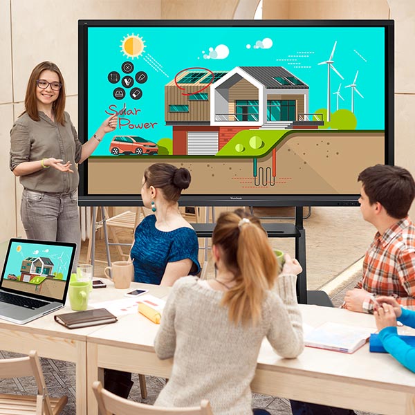 Interactive flat panel for school classr