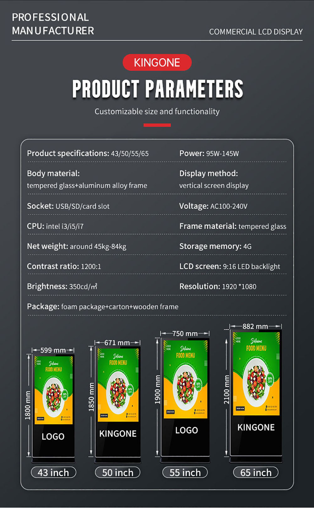 Smart Advertising Display Floor Stand Digital Signage(图12)