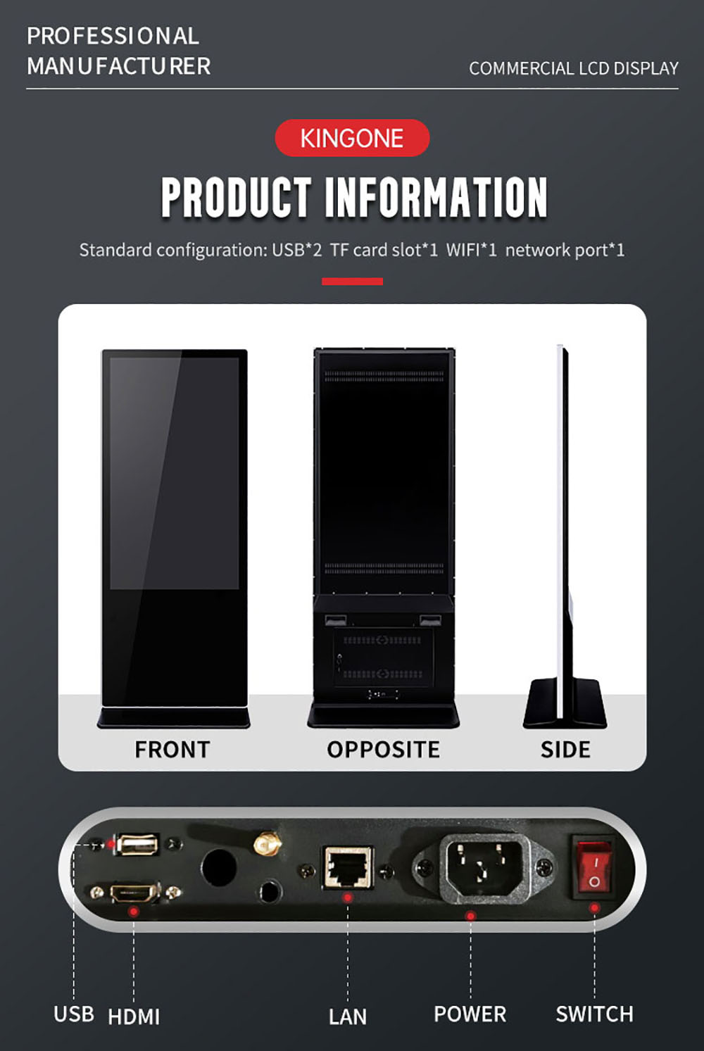 Smart Advertising Display Floor Stand Digital Signage(图11)