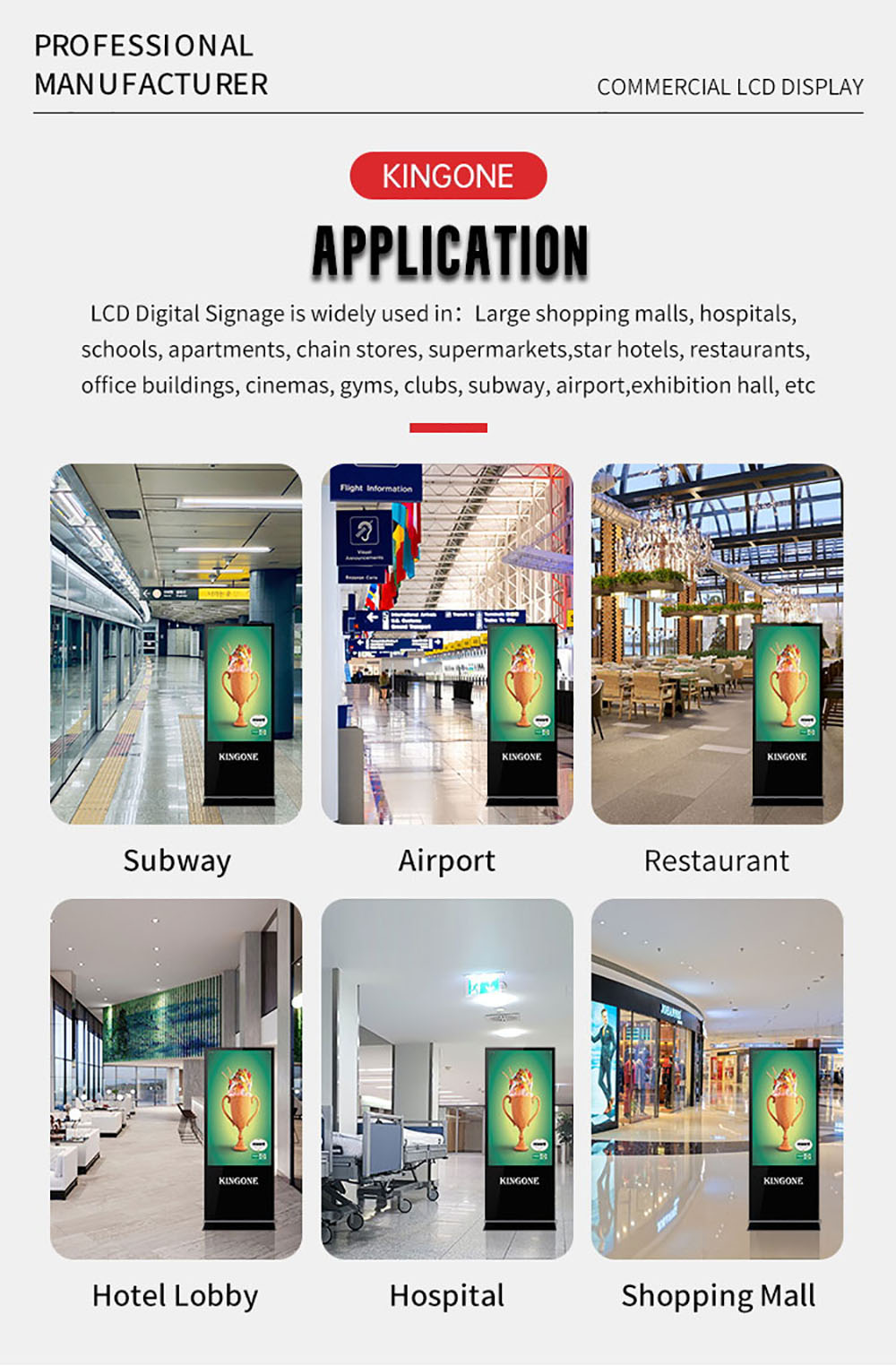 New Arrival 43 55 Inch Indoor Digital Signage Board Floor Stand Advertising Screen Lcd Display(图13)