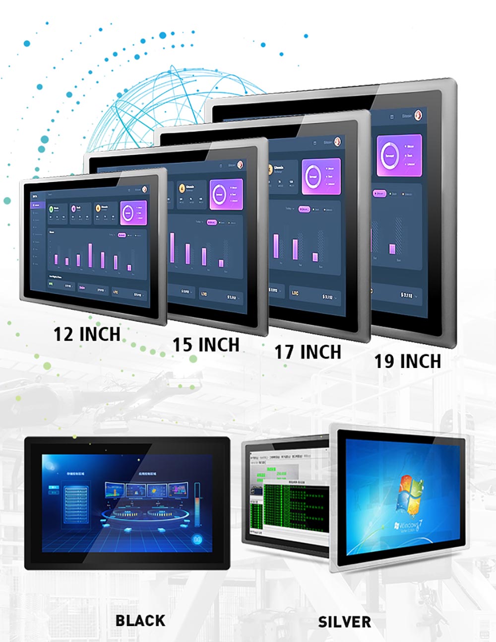 10.4 Inch Touch Screen Computer Tablet Mini Paracell Port Industrial Panel All In One Pc(图2)